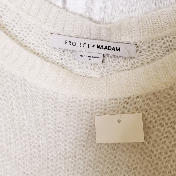 Project Naadam Bell Sleeve Off White Knit Sweater - Picture 6 of 7